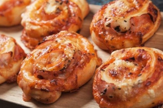 Small round pizza rolls